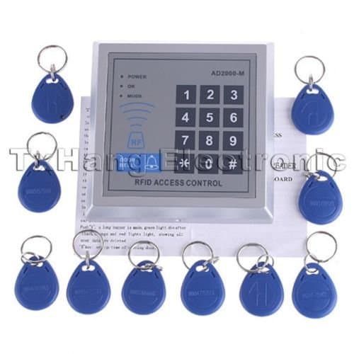 Security RFID Proximity Entry Door Lock Access Control System 500 User +10 Keys