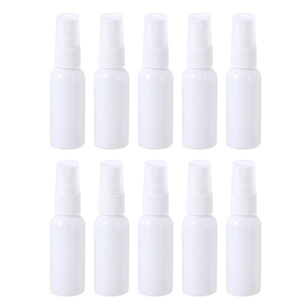 Eoeth 10Pcs Spray Bottle,Reusable Refillable Clear Plastic Small Fine Mist Spray Bottle Cleaning Atomizer Portable Container Empty Dispenser for Cleaning,Travel,Gardening Make-up Perfumes