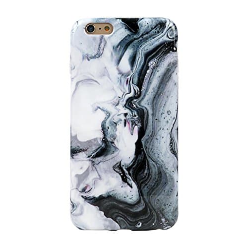 iPhone 6 6s PLUS Case marble,Leminimo Stone Flexible Case For iPhone 6P 6PS [5.5 inch Display] - Stone Pattern Slim Fit Snap On Full Protection Marble Case