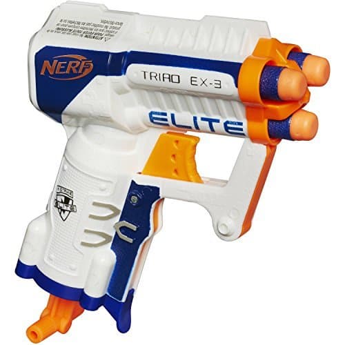 Nerf N-STRIKE ELITE TRIAD EX-3 Micro Sized Mega Power Dart Blaster With (3) Foam Darts by Enigmatoys