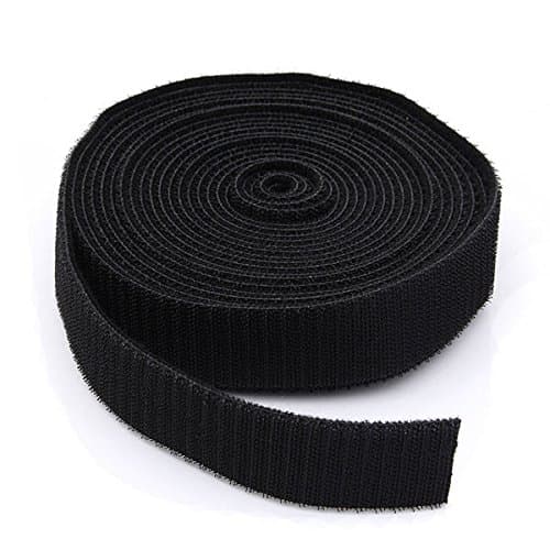 5M Black Strapping Cable Tie Magic Tape (Random: Width)