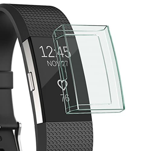 Screen Protector for Fitbit Charge 2, Ultra-Thin Soft Full Cover Case for Fitbit Charge 2