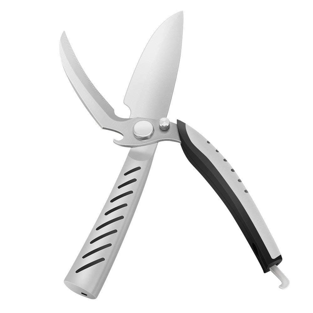 Deenor Multi-Function Kitchen Scissors,Premium Ultra Sharp Stainless Steel Material: Cut Poultry Bone & Meat,Fish & Chicken Shears.Separable BBQ Knife & Bottle Opener.