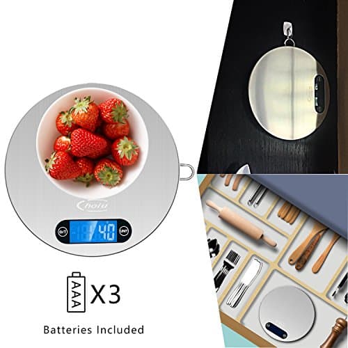 Easy Store Digital Kitchen Scale for Coffee Baking Soap Making Weight Grams Scale for Food Balance Dieting (Batteries Included)