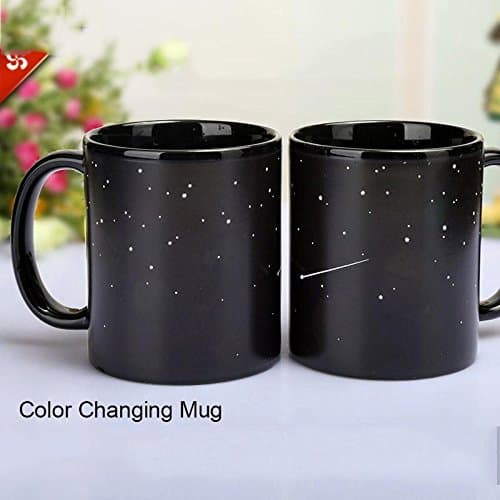 SQL Starry Solar System Color Cup Creative Gift Ceramic Coffee Drink Mug 1 pc , purple