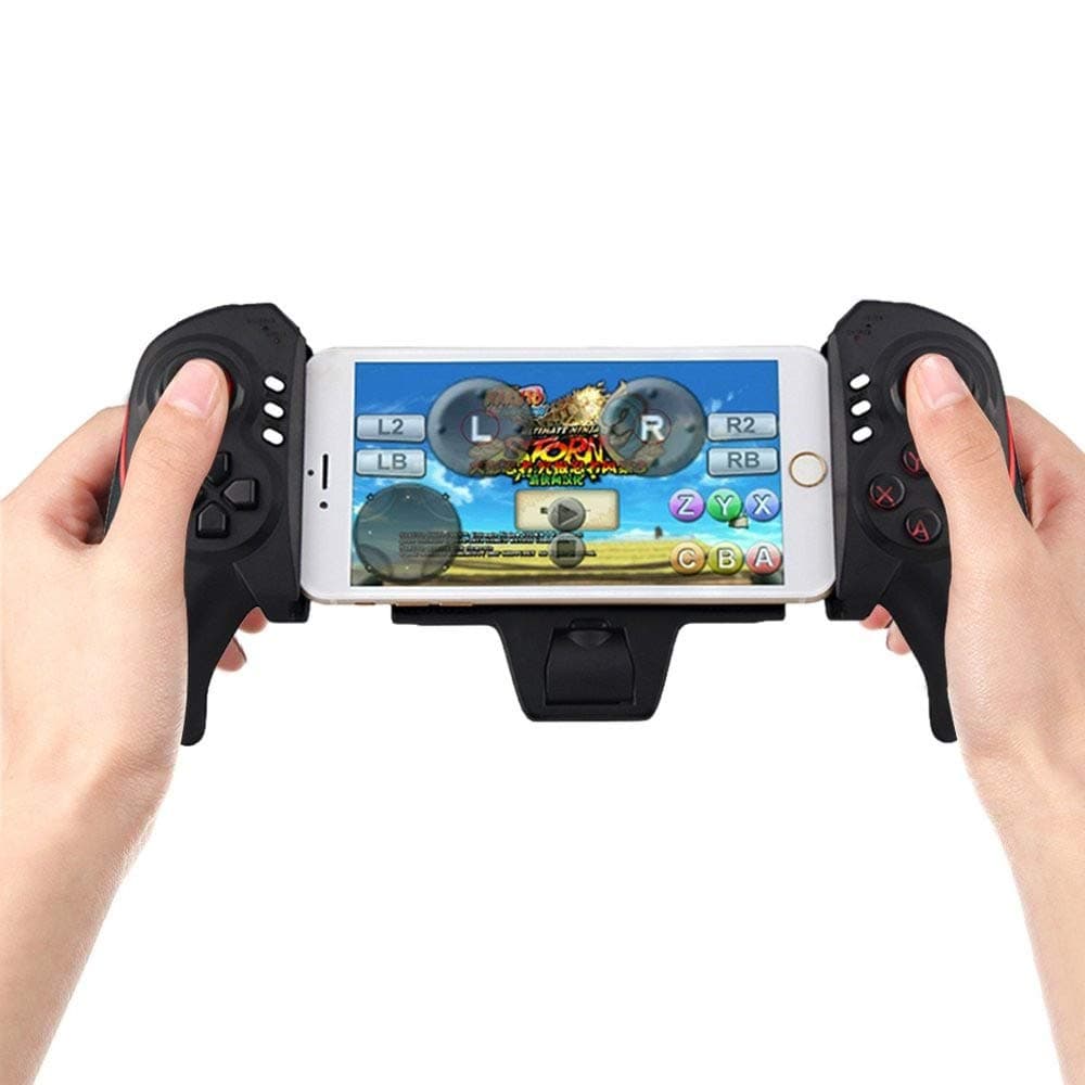 Darshion Bluetooth Game Controller Wireless Telescopic Bluetooth Gamepad Joystick Game Handle Cell Phone Attachable BTC-938 Saitake STK-7003 Gamepad Controller 5-10 Inch (Just for Android)