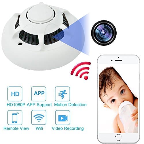 UFO Spy Camera Wifi Wireless Camera Detector Security System HD Camcorder 1080P Hidden Camera DV APP Remote Control Cam with Motion Detection Surveillance Cameras for Home Office