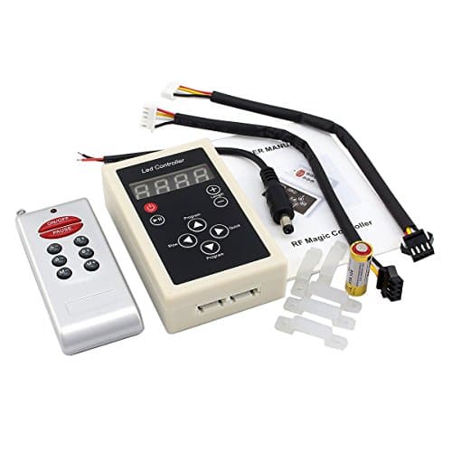 Fancy Room 133 modes Wireless Digital IC RF Remote Controller LED Dimmer for IC6803 Dream Color Chasing 5050 RGB LED Strip Light