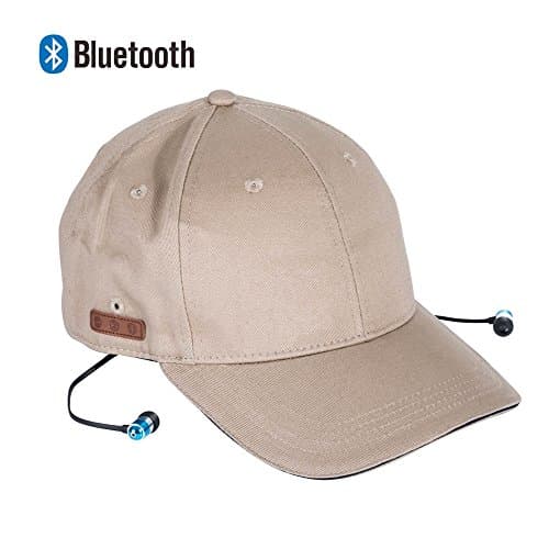 Zibaar Bluetooth Cap Bluetooth Hat with V4.2 Wireless Bluetooth Headset Stereo Speaker and Mic Hands Free Talking for Mobilephone Baseball Cap Earbuds For Men Women - Unisex Camel