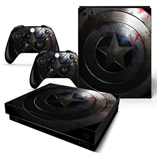 FriendlyTomato Xbox One X Console and Wireless Controller Skin Set - Super Hero - XboxOne X XOX Sticker Vinyl