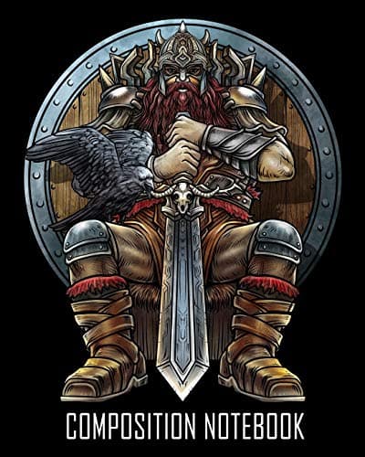 Composition Notebook: Viking On Throne College Ruled Lined Composition Notebook 100 Pages Paperback – 13 Jul 2019