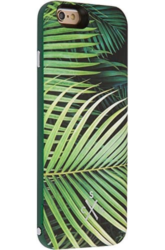 Candywirez Case Study AMP Rechargeable Battery Case for iPhone 6/6s - Palm Leaf - Lightning connector output - LED indicators - Micro USB input