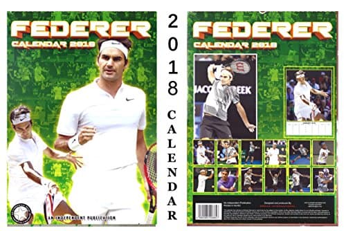 ROGER FEDERER CALENDAR 2018 + ROGER FEDERER KEYRING