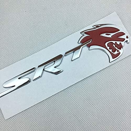 Csfssd SRT Hellcat SRT high-performance car standard modified car stickers metal modified car stickers (Color : Red)