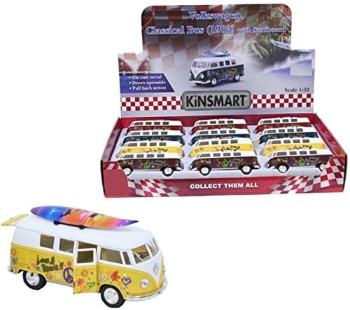 Boxed 1972 T2 Scale Model Camper Van Bus Toy Split Screen Hippy Surf
