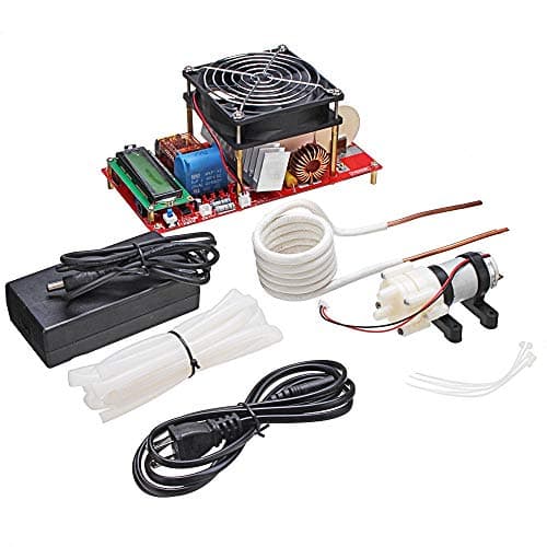 Rtyrytiiu Module 2000W ZVS Induction Heating Module Board Flyback Driver Heater Good Heat Dissipation With Coil Pump Power Adapter Kit Accessories