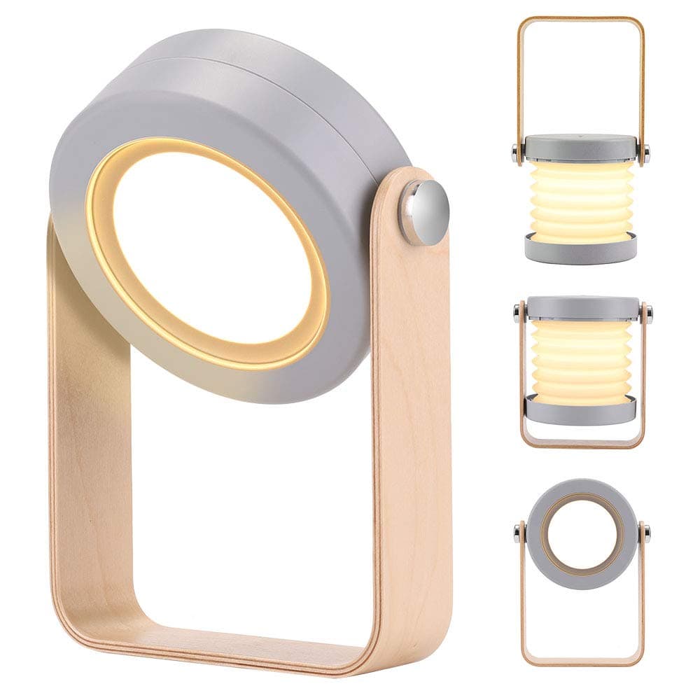 BLOOMWIN Folding Table Lamp Bedside Dimmable USB LED Night Light Touch Desk Lamps for Living Room Bedroom Kitchen Office Dormitory Library Study - Birthday/Christmas Gift