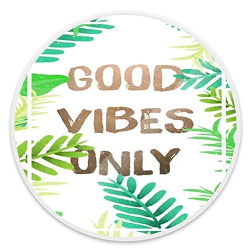 Multi-Function Mounts and Stands,Expanding Stand Grip Pop Mount Socket for Smartphones, iPhone and Tablets - Good Vibes Only White