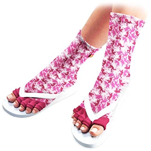 Pedisavers Toe Separator Pedicure Socks, Ruby Trooper