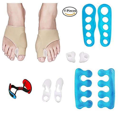 SIMPLY STRIDE - Bunion Corrector &amp; Toe Alignment Protector Relief Kit | Best For Hammer-Toes, Hallux Valgus, Tailors Bunion, Big Toe Joint, Toe Separators, Toe Straighteners, Spacers with Bunion Pads