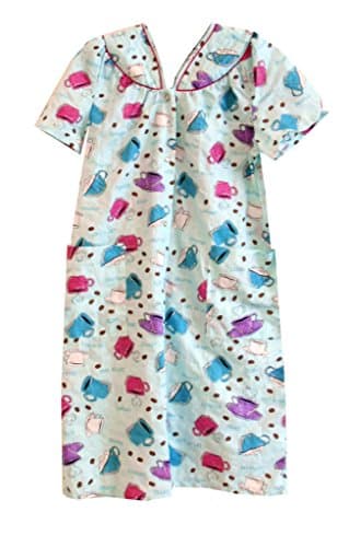 Snap Front Duster Coffee Yellow XL