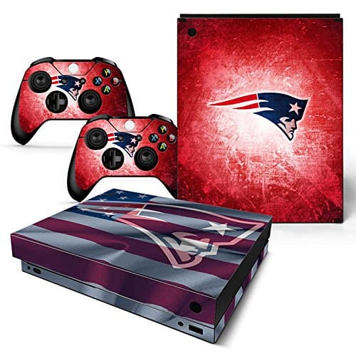 FriendlyTomato Xbox One X Console and Wireless Controller Skin Set - Football NFL - XboxOne X XOX Sticker Vinyl