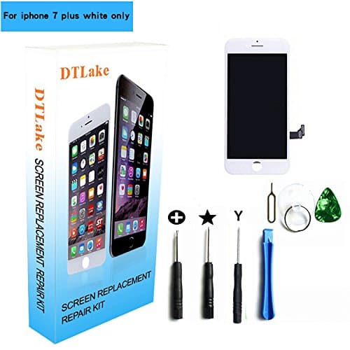 For iPhone 7 plus 5.5 inch LCD Replacement screen with Touch Screen Digitizer Fram Assembly Full Set + free Tools (white)