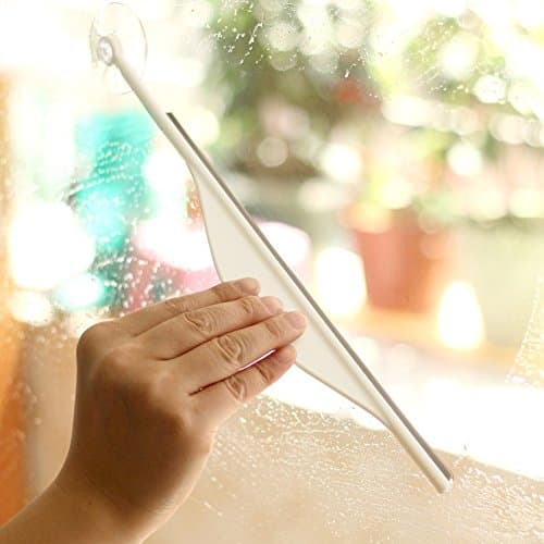 ABS Window Squeegee with Suction Cups, Flexible 360 Degrees Rotating Window Cleaner Washer Home &amp; Bathroom Cleaning Tools for Washing Glass, Mirror, Window, Car Window