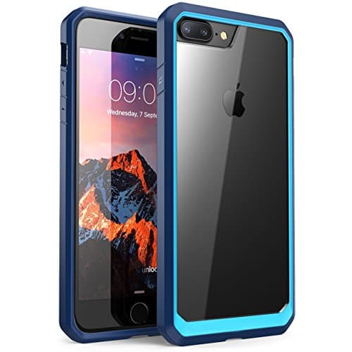 iPhone 8 Plus Case,iPhone 7 Plus Case, ALPHABETT Scratch Resistant Drop Protective SUPER THIN Case for Apple iPhone 7 Plus/iPhone 8 Plus(Blue/Light Blue)