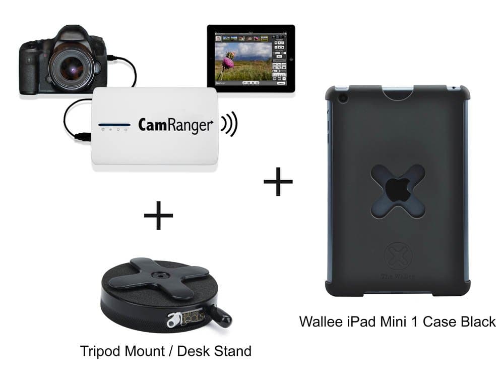 CamRanger Wireless Tethering Starter Kit includes X Lock iPad Mini (1st & 2nd Gen) Case Black & Connect Lite