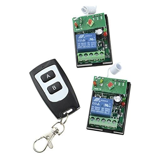 RF 6V Wireless Remote Control Light Switch Transmitter 2 Receiver 433Mhz Transmitter 1-Channel Relays