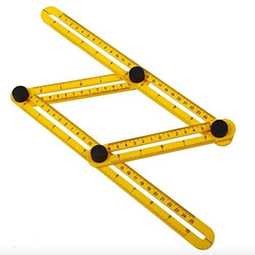 ZFLIN Angle Ruler, Angle Measurement Tool,Template Tool Multi-Angle Measuring Ruler General Tools for Carpenter（1pack ）