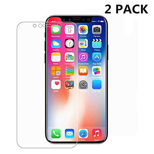 iPhone X Screen Protector, Fleave 2 Pack Thin HD Clear Full Coverage Anti Scratch Case Friendly Soft Film for Apple iPhone X / iPhone 10