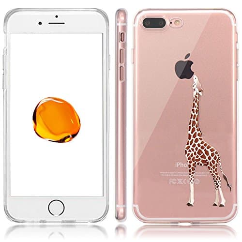 BWISH iPhone 7 Plus Case,Durable Rugged Shock Absorption / Impact Resistant Full Body Hybrid Slim Soft Rubber TPU Protective Case Skin Cover Bumper For iPhone 7 Plus 5.5inch (Giraffe)