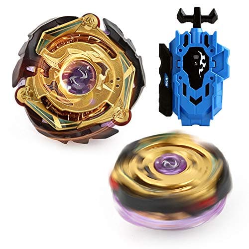 Evolution Golden Version B-74 Bey Blade Burst Starter Set Kreis Satan.2G.LP Defense Type Spinning Top with Burst B-88 Bey Launcher LR (Left & Right Turning)