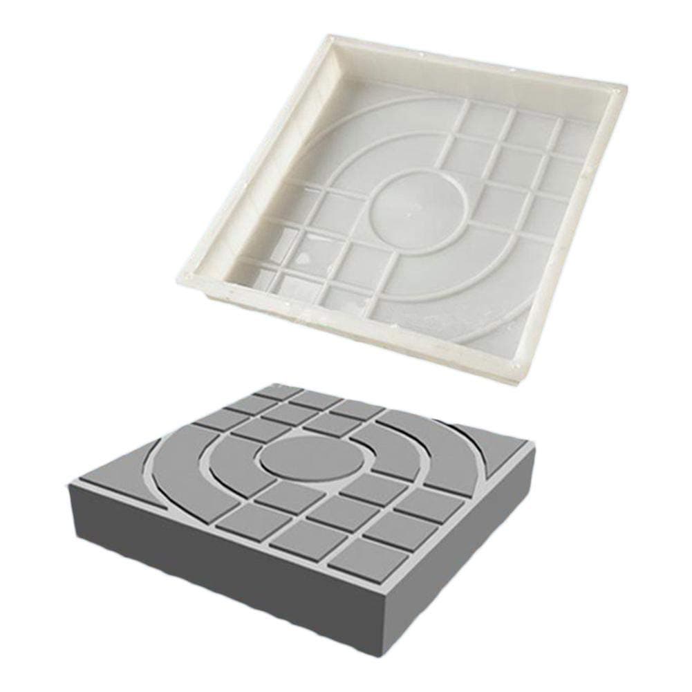 Path Maker Plastic Walk Concrete Mold Square Maple Leaf Road Board Mould for Garden DIY Lawn Paving