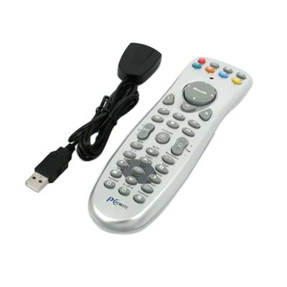 GTMax Wireless USB PC Remote Control Mouse for Windows 7 Vista XP with USB Infrared Receiver - Silver