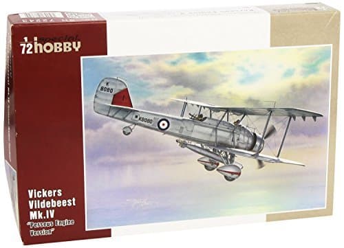 Special Hobby Vickers Vildebeest Mk IV 'Perseus Engine Version' RAF BiPlane with Resin Parts Model Kit (1/72 Scale) [parallel import goods]