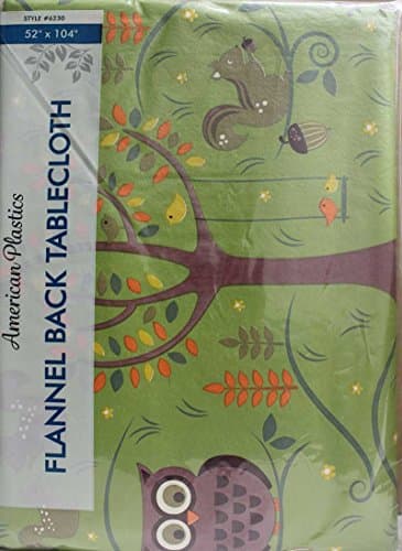 tablecloth 52"x104" multi-Colored owl oblong