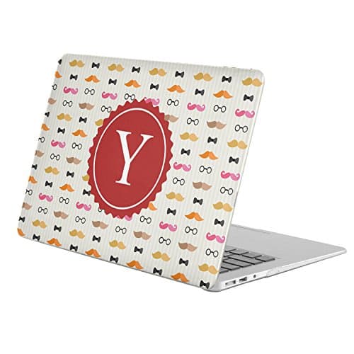 [ Y - INITIAL ] [ Name Monogram Full Body Hard Case ][ Apple Macbook Air 11-inch 11" (Model: A1370 / A1465) ] - [ Gentleman Pattern ]