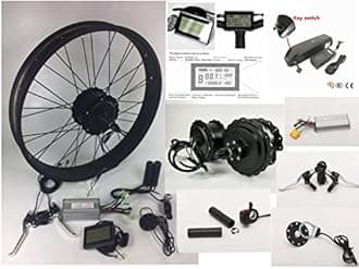 NBPOWER20"/24"/26" 48V 750W Electric Bike Fat Tire Conversion Kit, 750W Fat Brushless Geared Hub Motor, Fat Snow Bike Kit with 48V 13Ah hailong Lithium Battery and LCD Display.