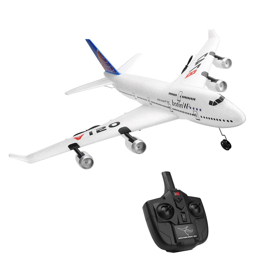 One76 DIY RC Plane for Beginner, EPP 3CH B747 Remote Control Airplane Ready to Fly with Fixed Wing Function, 2.4GHz Aircraft for Outdoors Flight Toys 510mm Wingspan