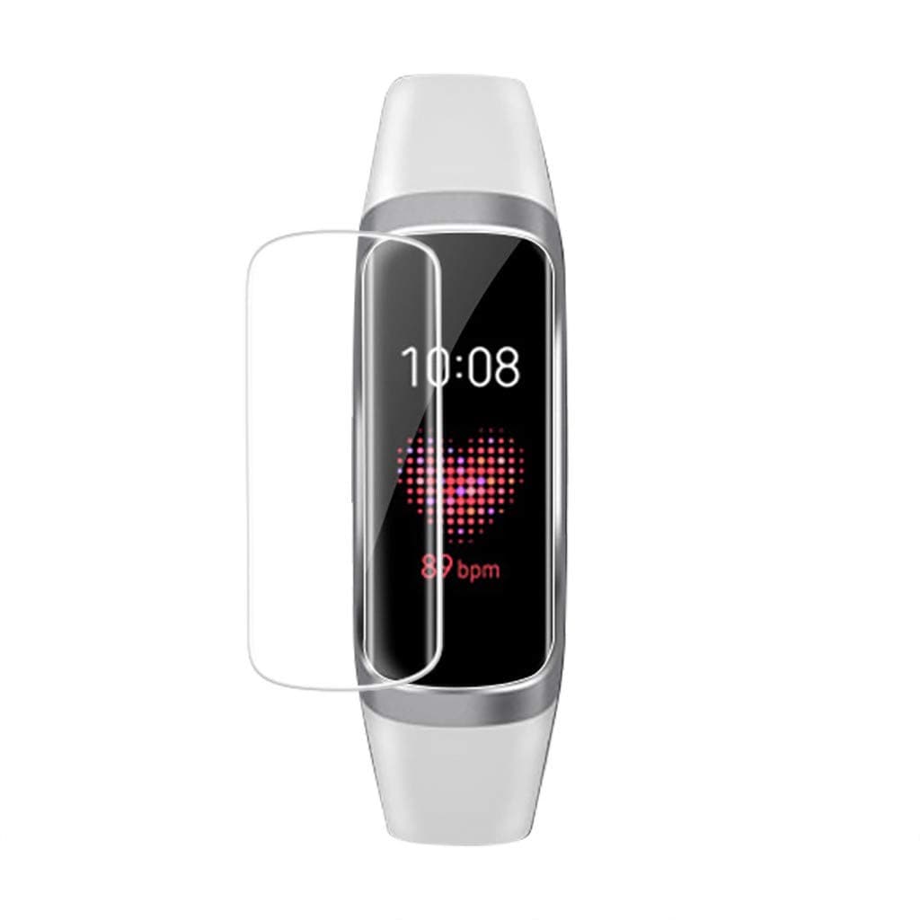 3 Pack Screen Protector Compatible With Samsung Galaxy fit-e/R375 Watch,Homsta Soft TPU Membrane Case Friendly Clear Screen Protection Film Tempered Glass for Galaxy fit-e