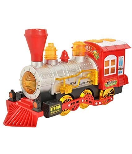 Zaprap Red Bubble Train Engine With Head Light