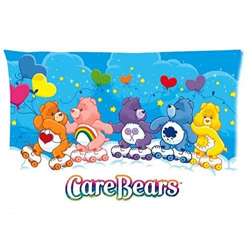 OYEAH Decorative Flower Pattern Soft Home Decor Bed Sofa Throw Pillow Cases Cartoon Care Bear 20X30 Inch 2 Sides for home