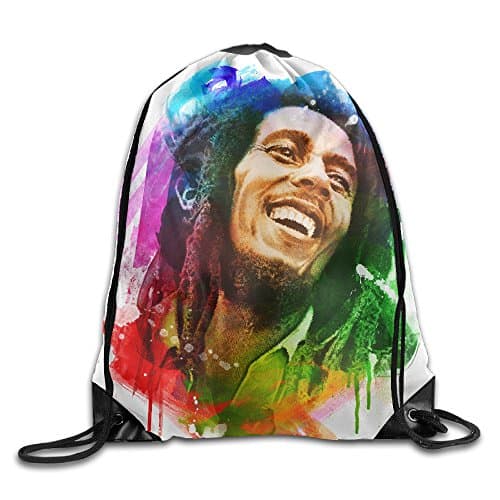 Bob Marley Drawstring Backpack Travelling Bag