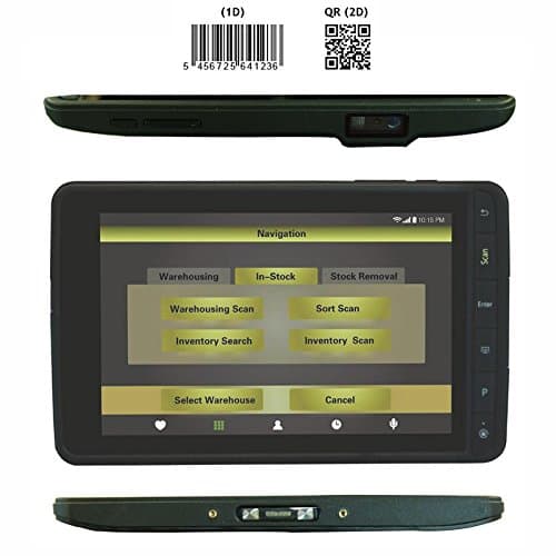 Android 5.1 rugged tablet with 2D barcode scanner wifi 4G GPS Camera NFC and docking cradle
