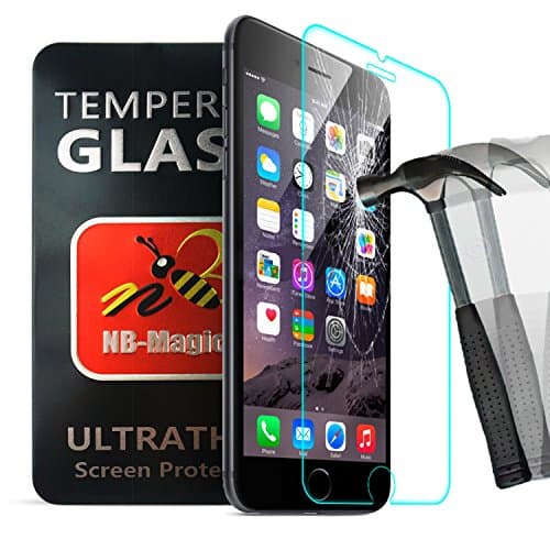 [ 2 Pack ] iPhone 6 Plus Screen Protector,NB-Magic(TM) 0.2mm 9H Hard 2.5D Tempered Glass Screen Protector Blue Light Filter Film for Apple iPhone 6 6S Plus