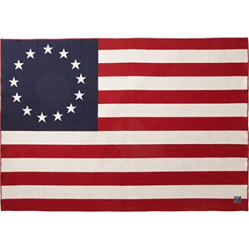Faribault Woolen Mill Multi Betsy Ross Flag Throw