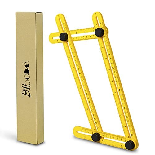 Mrupoo Multi Angle Ruler, Angleizer Template Tool Tile Measuring Ruler Layout Tools for Handymen, Builders, Carpenter, Craftsmen and DIY-ers